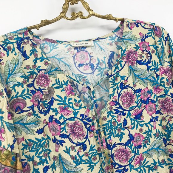 LAST ONE🌺Summer Floral Boho Mini Dress - Picture 8 of 14